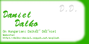 daniel dalko business card